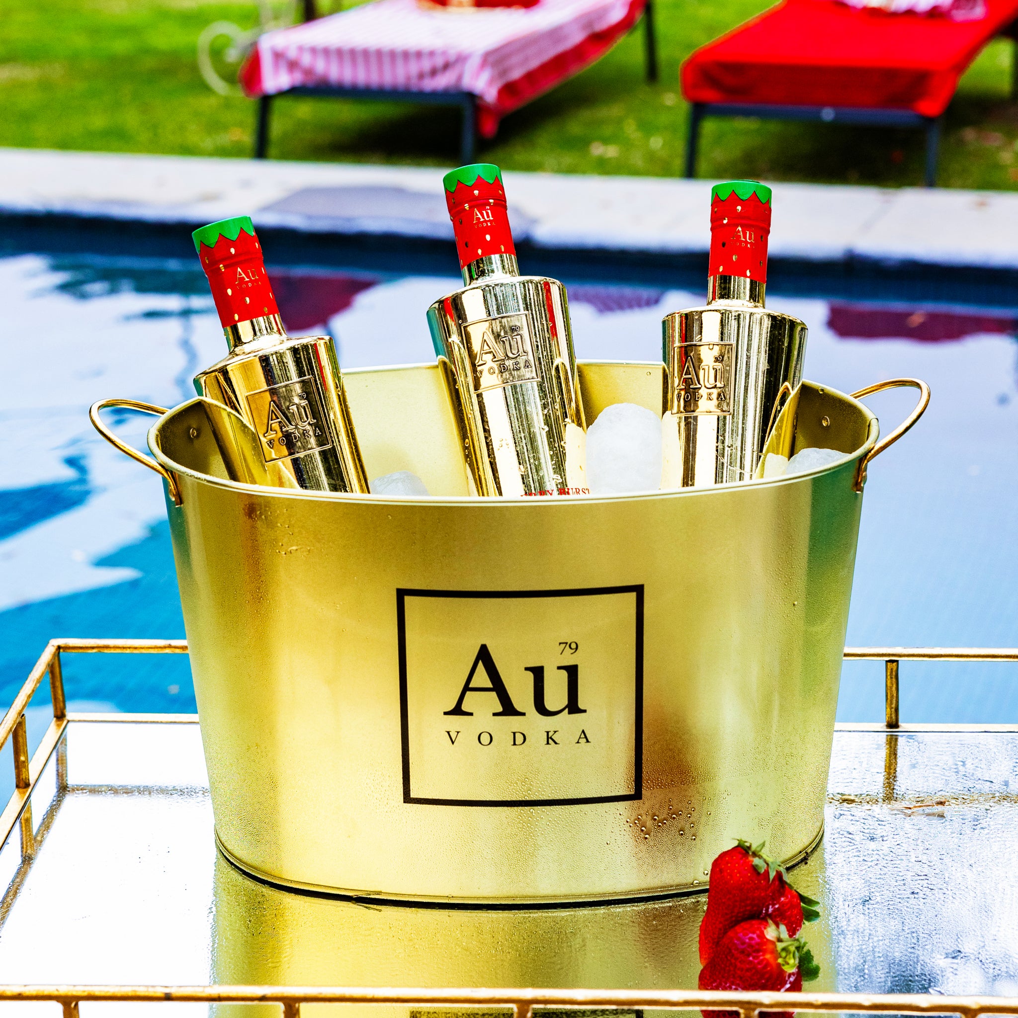 Gold Ice Bucket - Au Vodka USA – Au Vodka USA