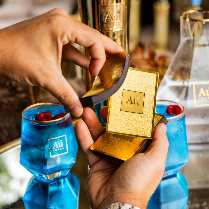 Au Vodka Gold Playing Cards