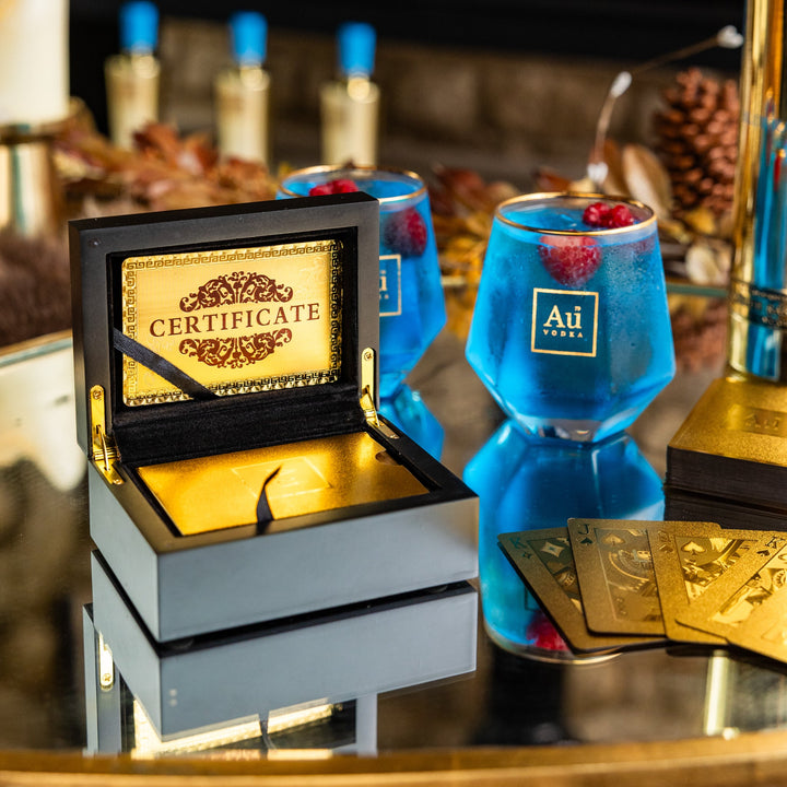 Au Vodka Gold Playing Cards