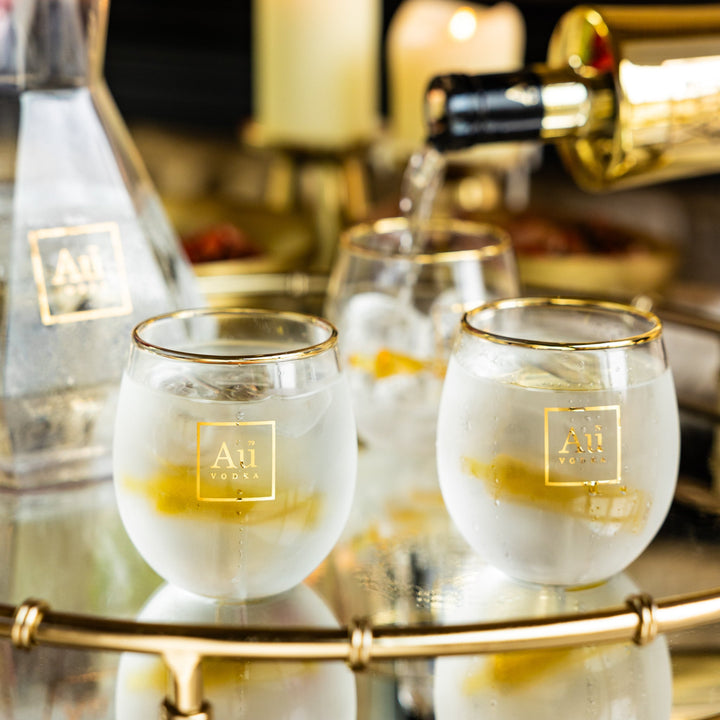 Au Bottle Glass